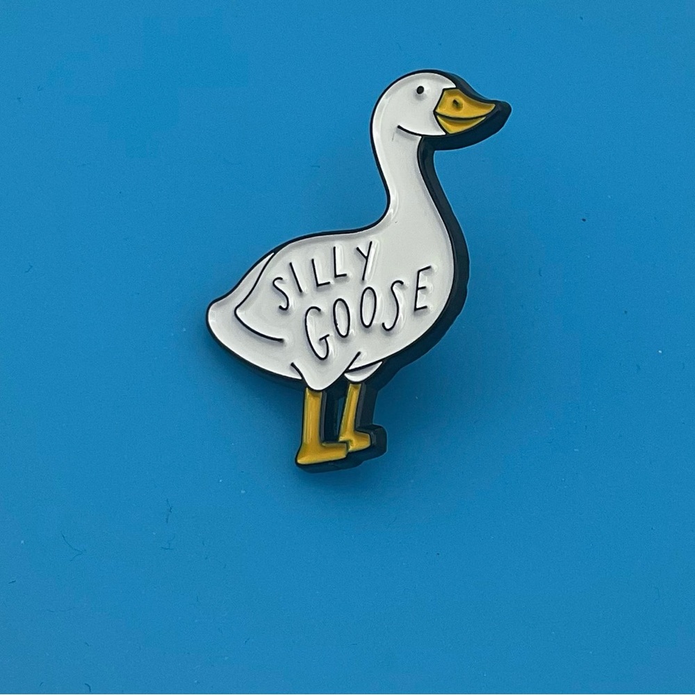 Silly Goose Enamel Pin - Picture 2 of 3